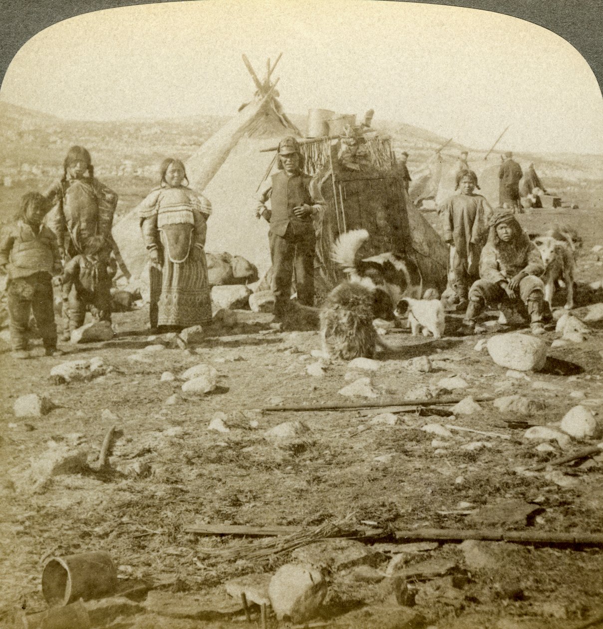 Eskimos, Greenland by Underwood and Underwood