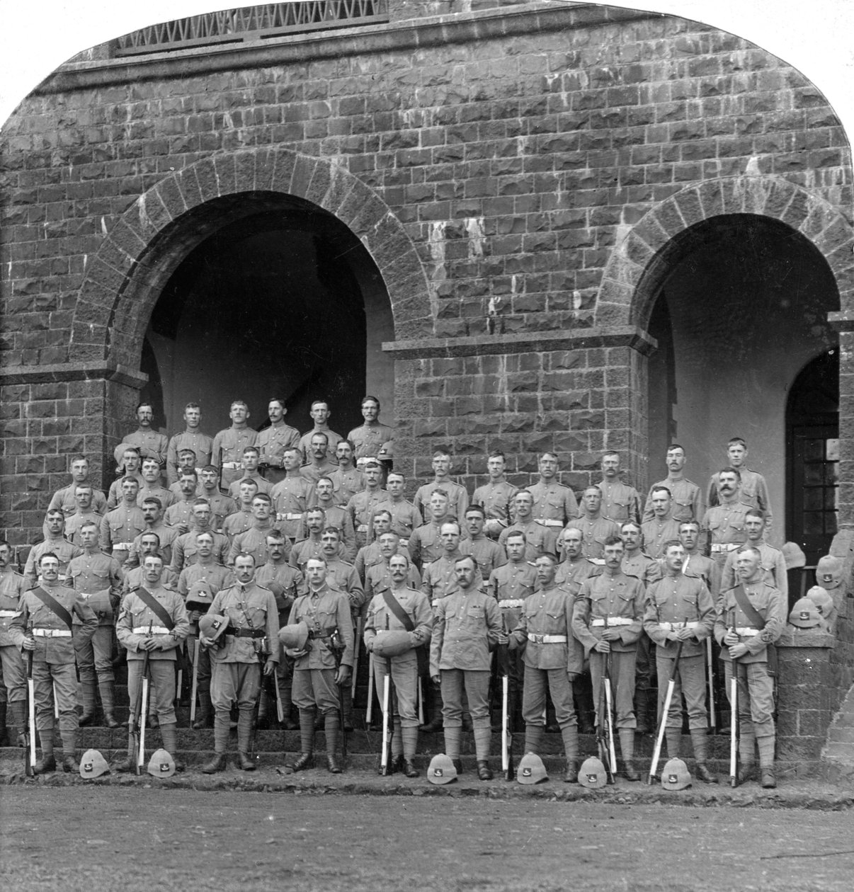 H Company, Royal Warwickshire Regiment, Belgaum, India by Underwood and Underwood