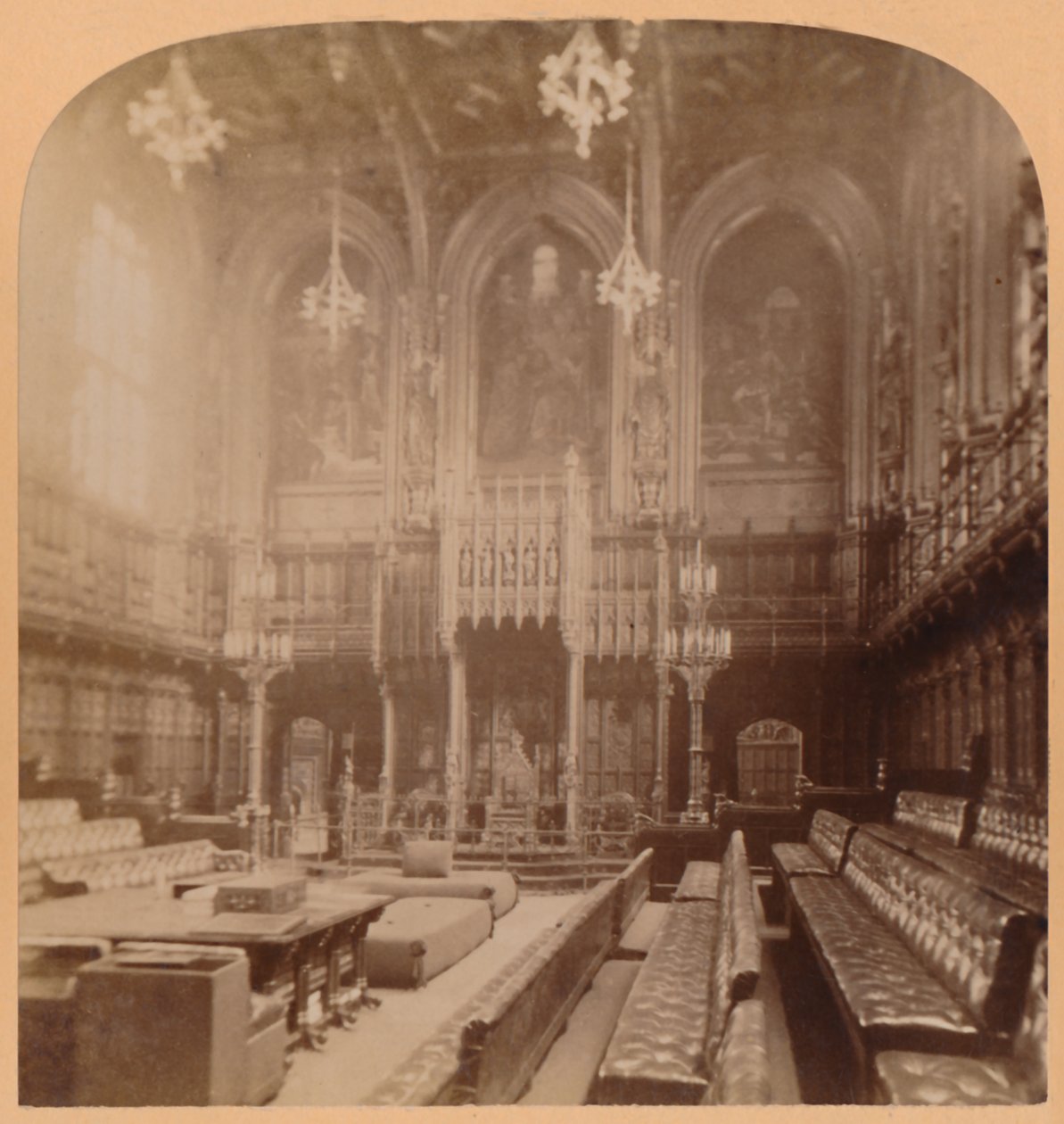 House of Lords, Houses of Parliament, London, England by Underwood and Underwood