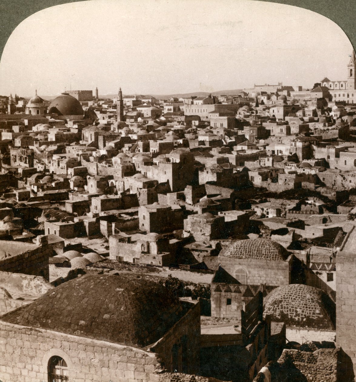 Jerusalem, as seen from the northern wall, Palestine by Underwood and Underwood