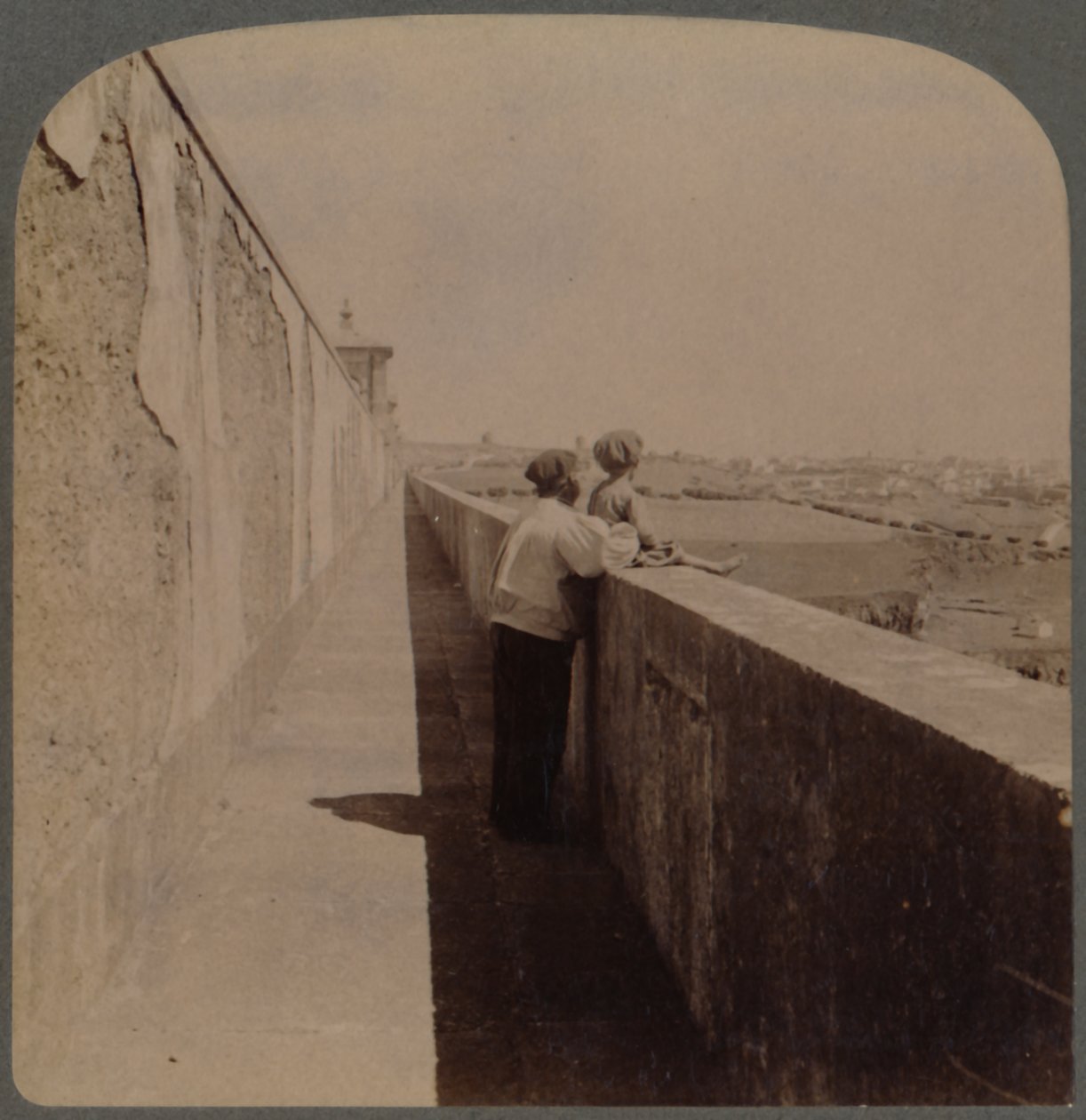 Long Walk along the Old Aqueduct, Lisbon, Portugal by Underwood and Underwood