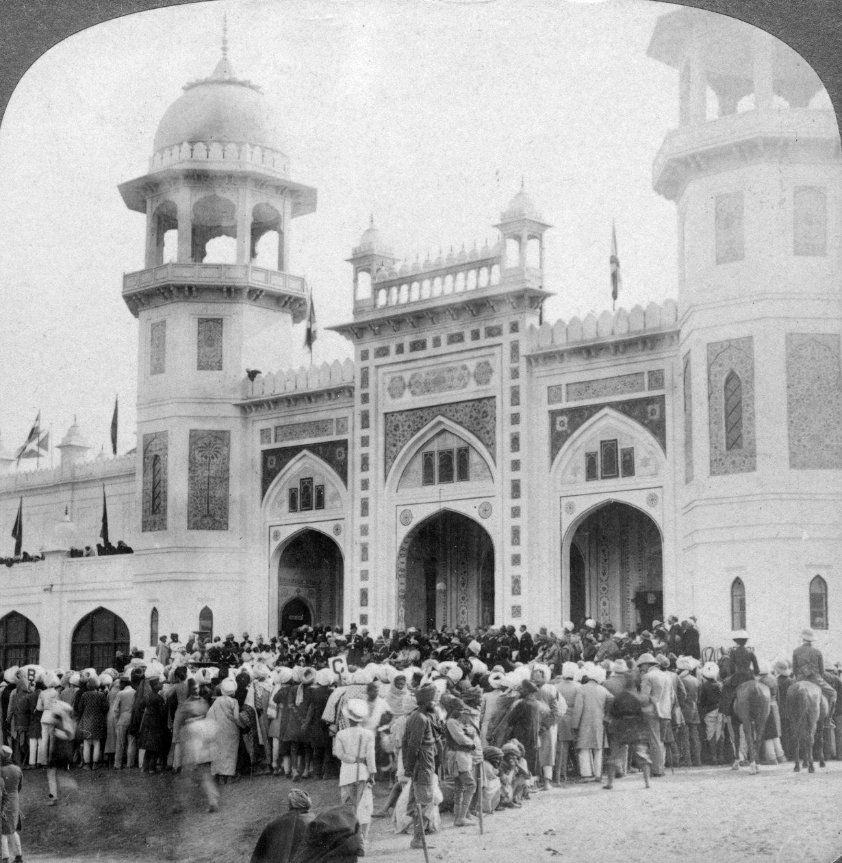 Lord Curzon opening the Indian Art Exhibition, Delhi, India, 1903 by Underwood and Underwood