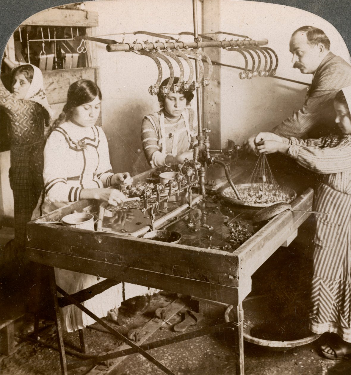 Manufacturing Silk, Syria by Underwood and Underwood