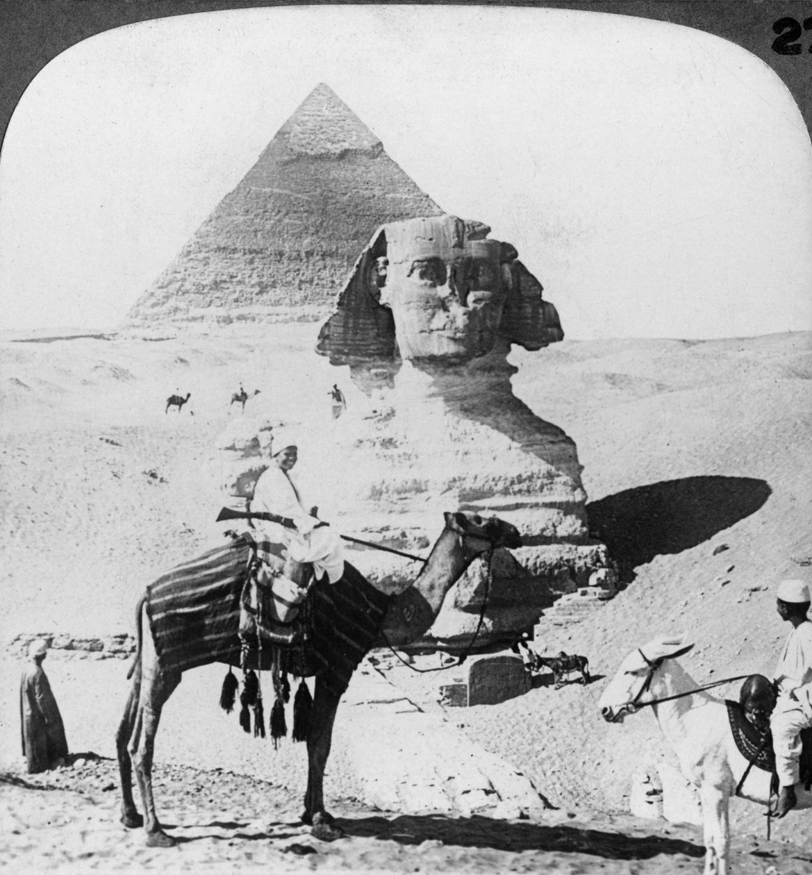The Great Sphinx of Giza, Egypt, 1905 by Underwood and Underwood