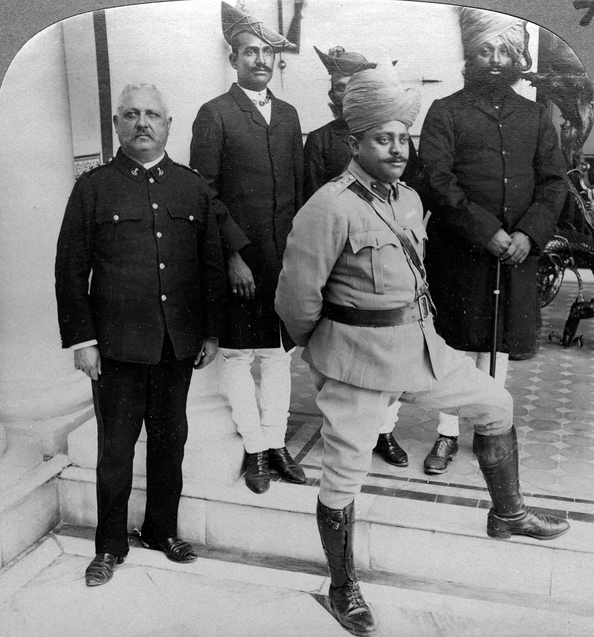 The Maharaja of Gwalior at home, Madhya Pradesh, India by Underwood and Underwood