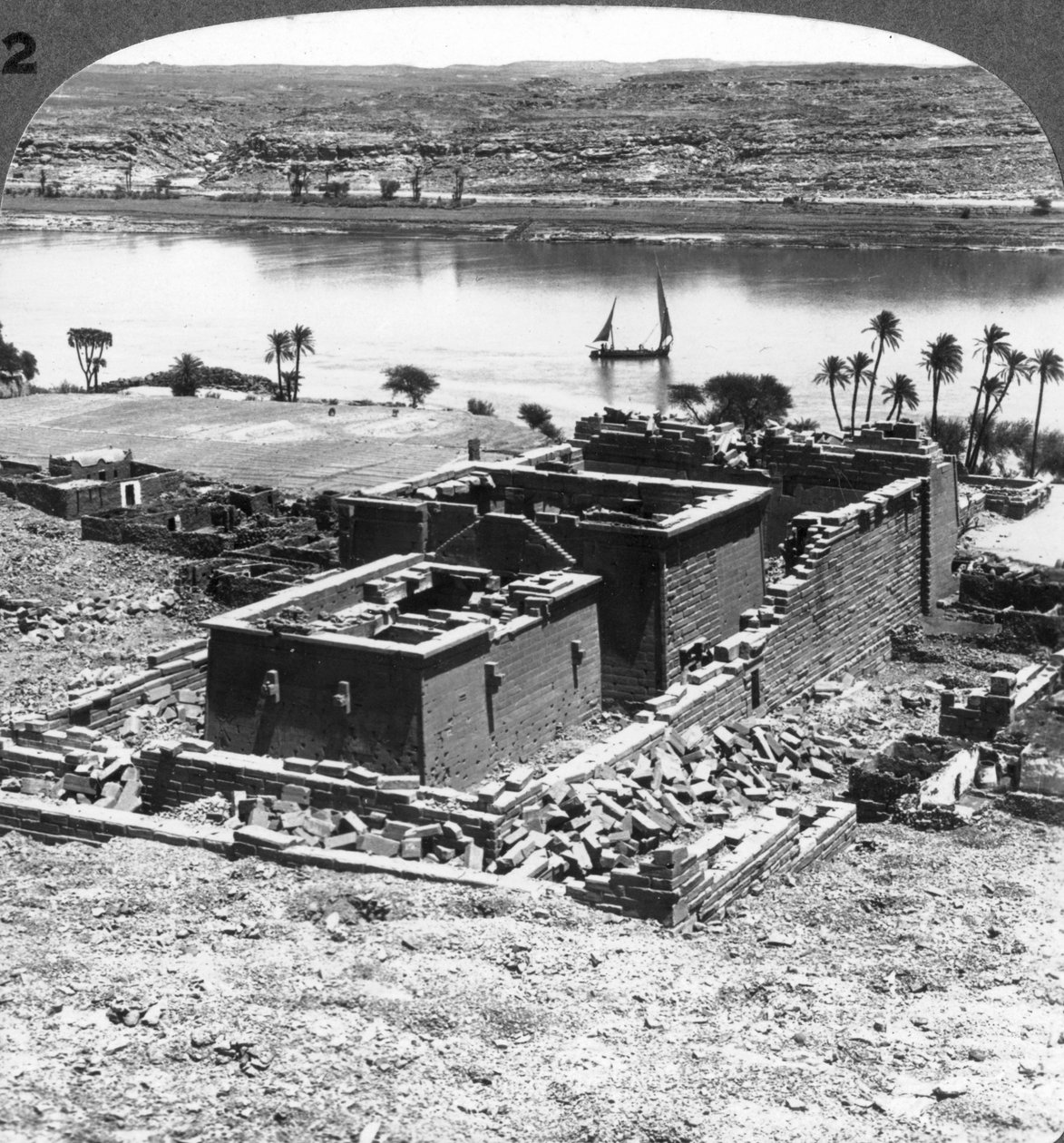 The Nubian Temple of Kalabsheh, Egypt, 1905 by Underwood and Underwood