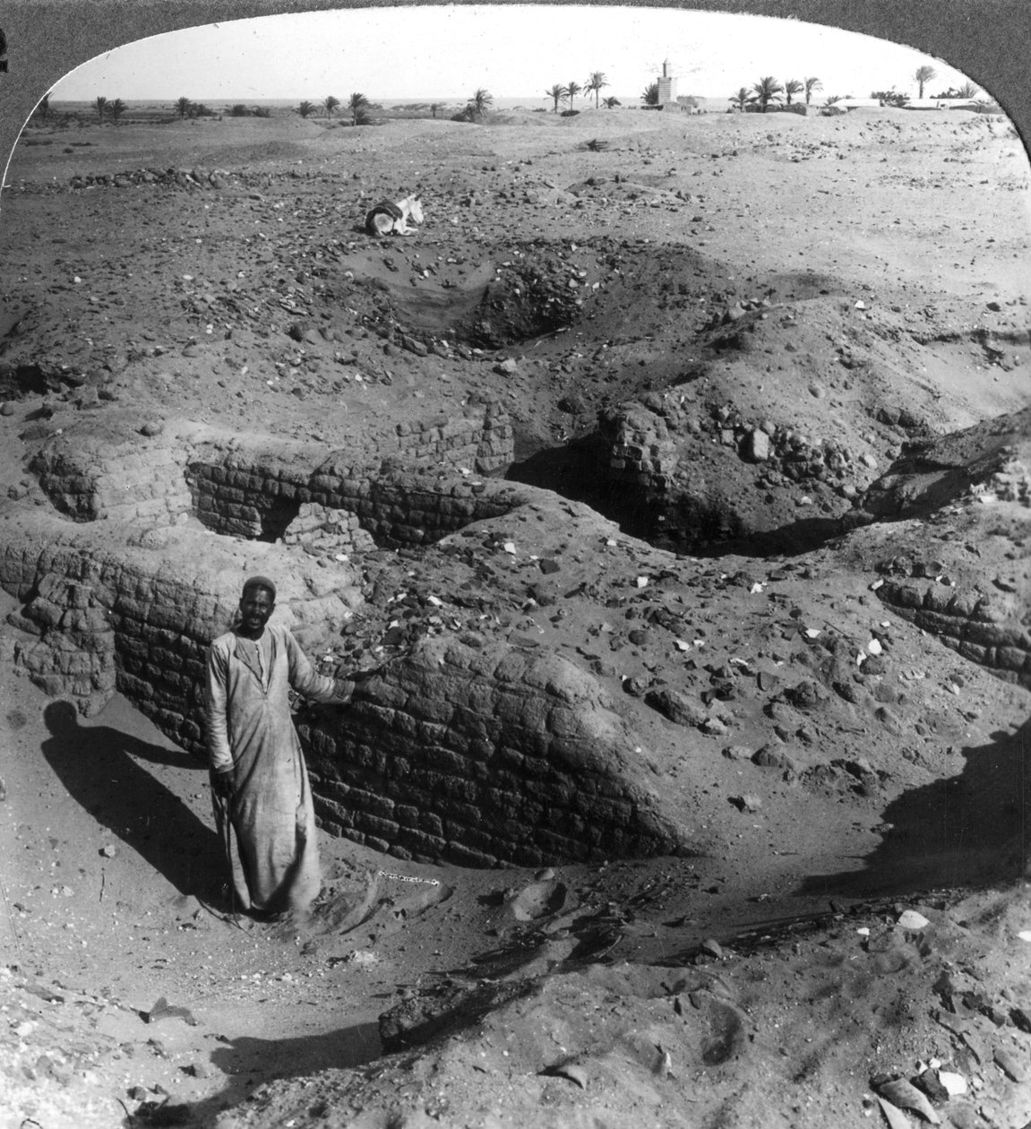 The Brick Store Chambers of Pithom, Built by Hebrew Bondsmen, Egypt by Underwood and Underwood