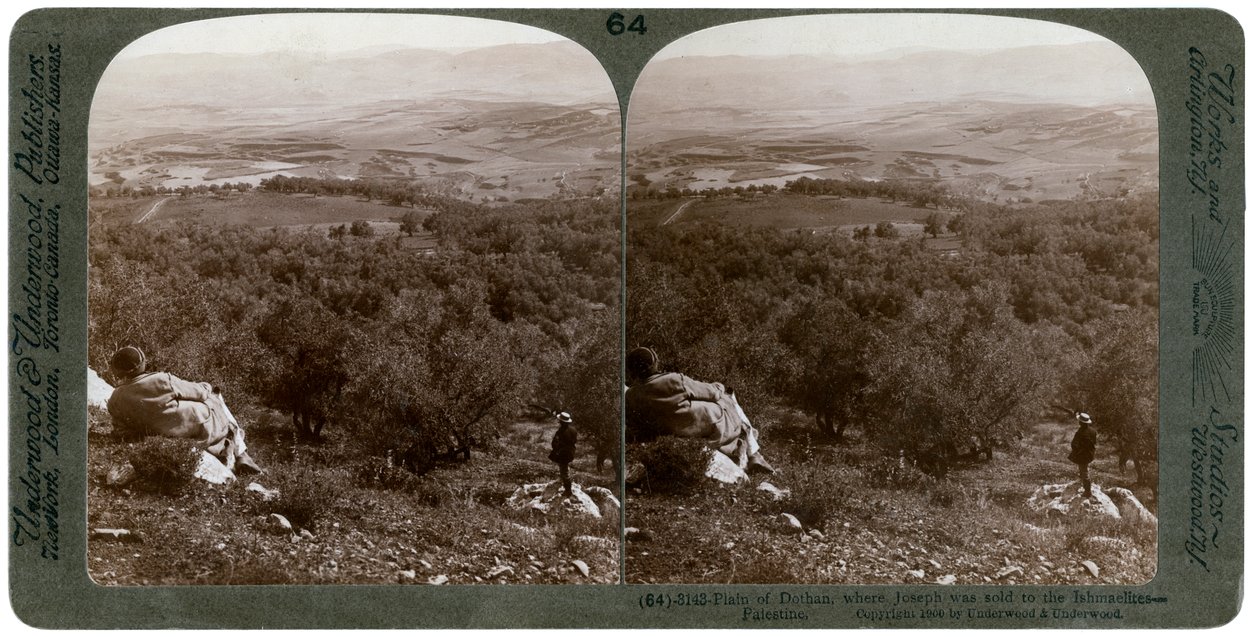 The Plain of Dothan, Palestine, 1900 by Underwood and Underwood