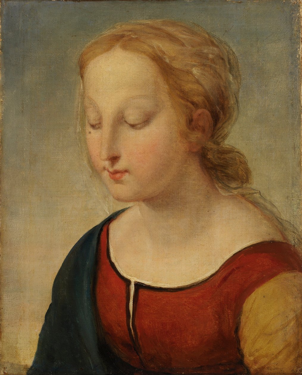 Head of the Madonna (from la Belle Jardiniere) by Unidentified (European)