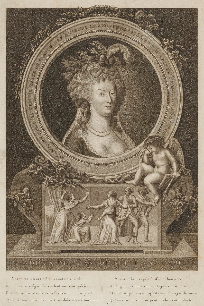The Farewell of Marie Antoinette to Her Family by Unidentified