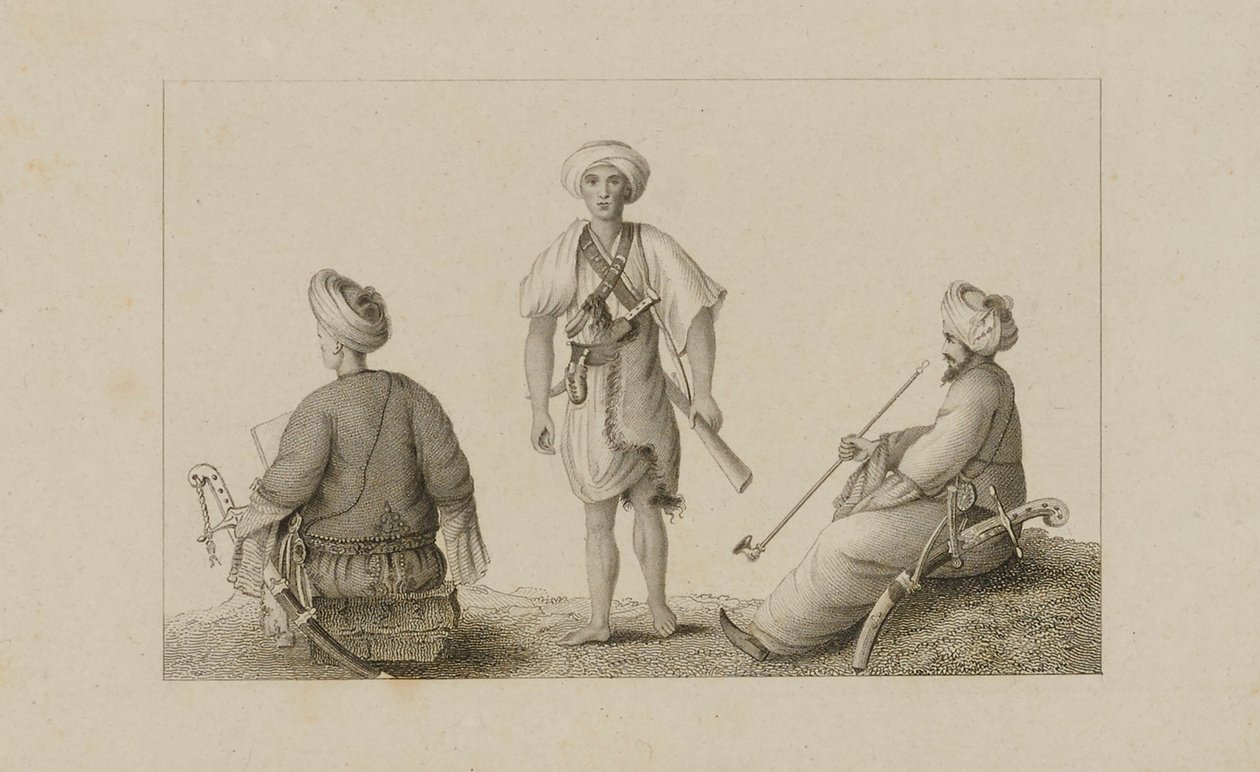Three Men in Turbans by Unidentified