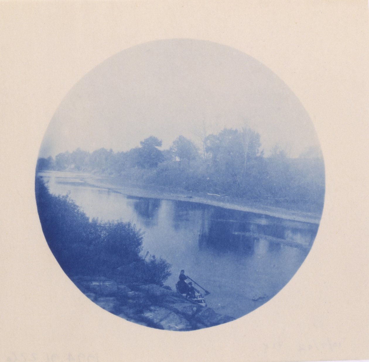 View of a Stream with Figures by Unidentified
