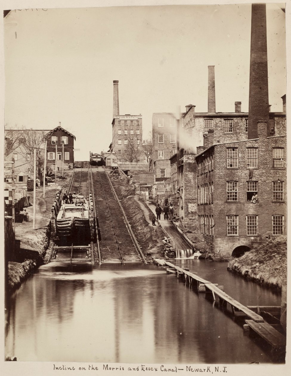 Incline on the Morris and Essex Canal, Newark, New Jersey, c. 1870 by Unidentified Photographer.