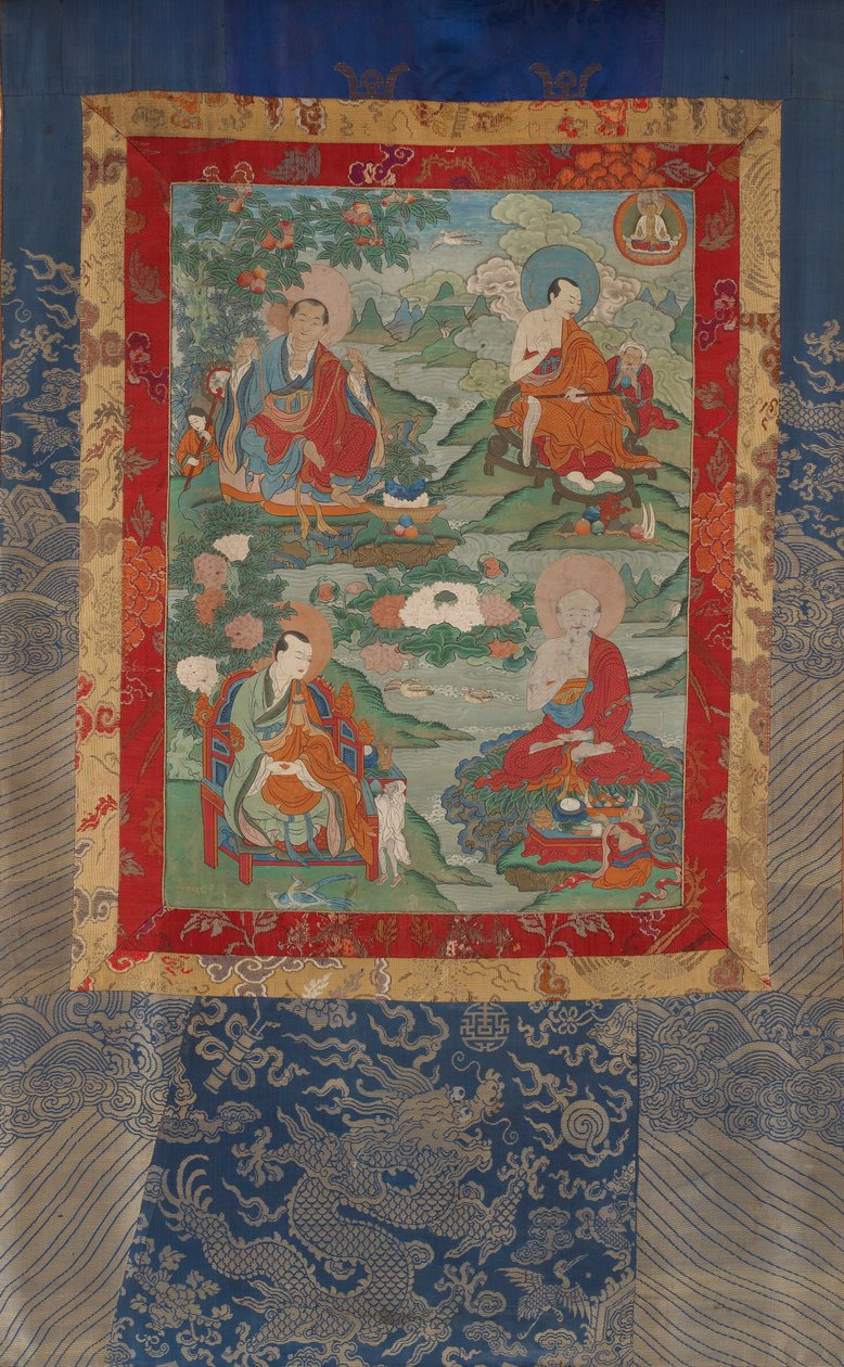 Arhats Kanakavasta, Vajriputra, Kanaka-Bharadvaja by Unknown
