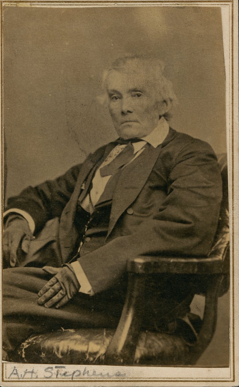 Alexander Hamilton Stephens, Governor of Georgia and Vice President of the Confederacy by Unknown