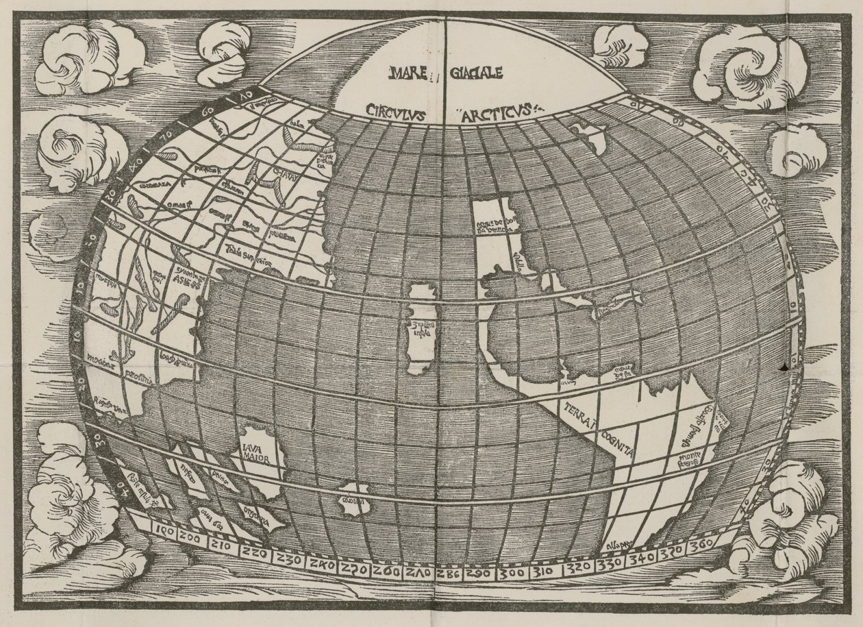 Map of North and South America Showing the Connection of the Two Continents by an Isthmus. Published in 