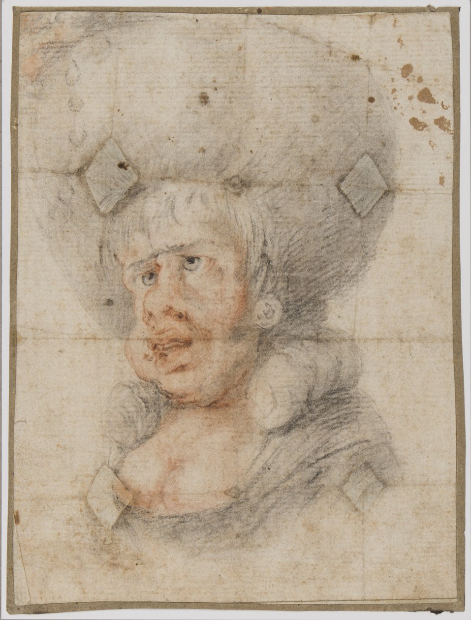 Caricature of a woman, c.1780 by Unbekannt Unbekannt