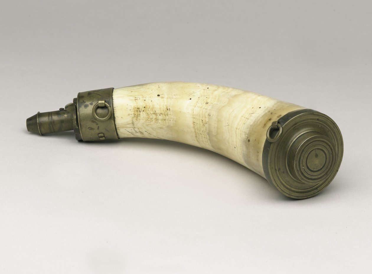 Powder horn said to have been carried at Waterloo, 1815 by Unbekannt Unbekannt