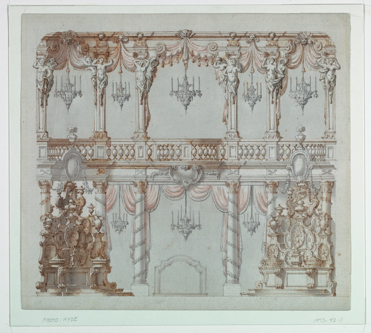 Theater Design for a Dining Room by Unknown