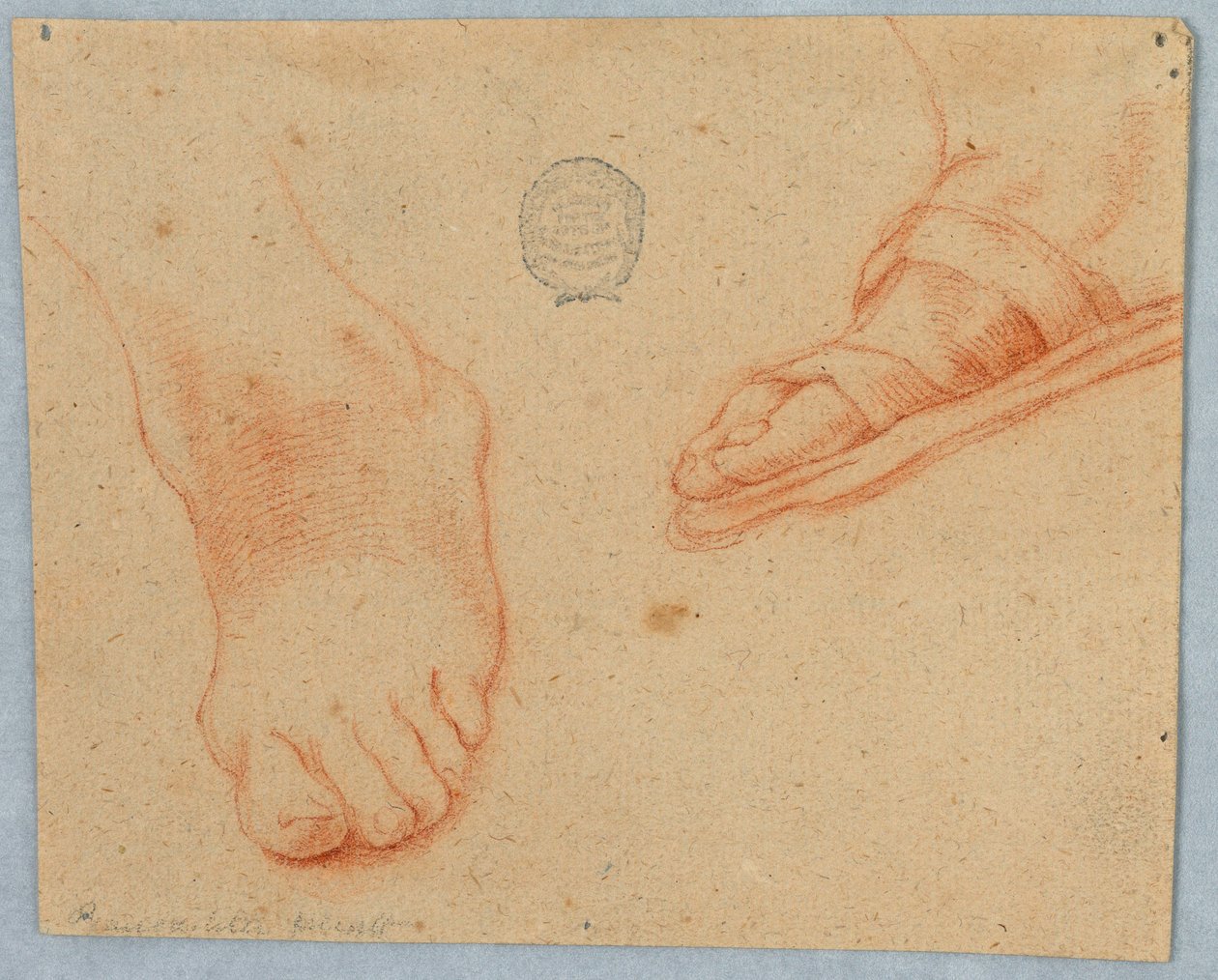 Two Sketches of a Foot by Unknown