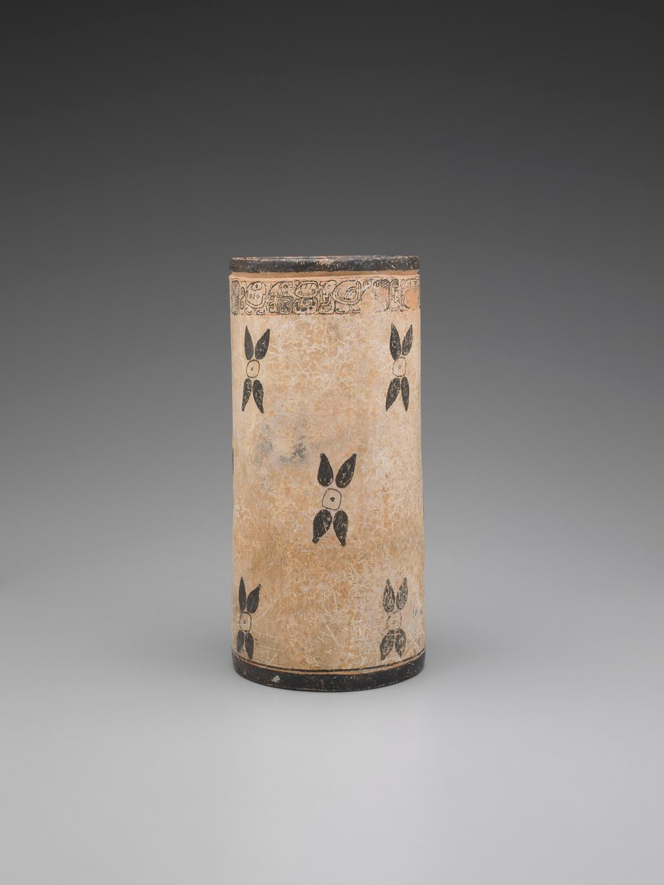 Cacao Vessel with Floral Design by Unknown