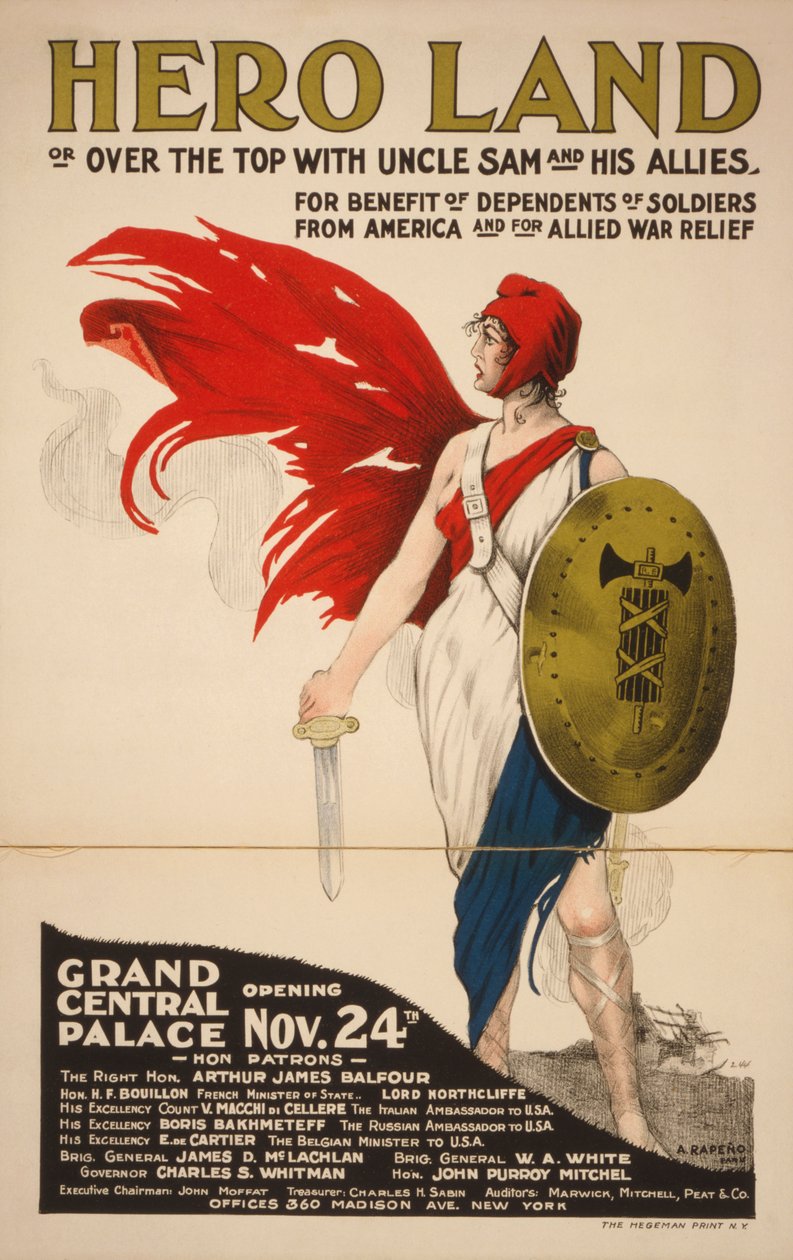 French Hero Land Poster by Unknown
