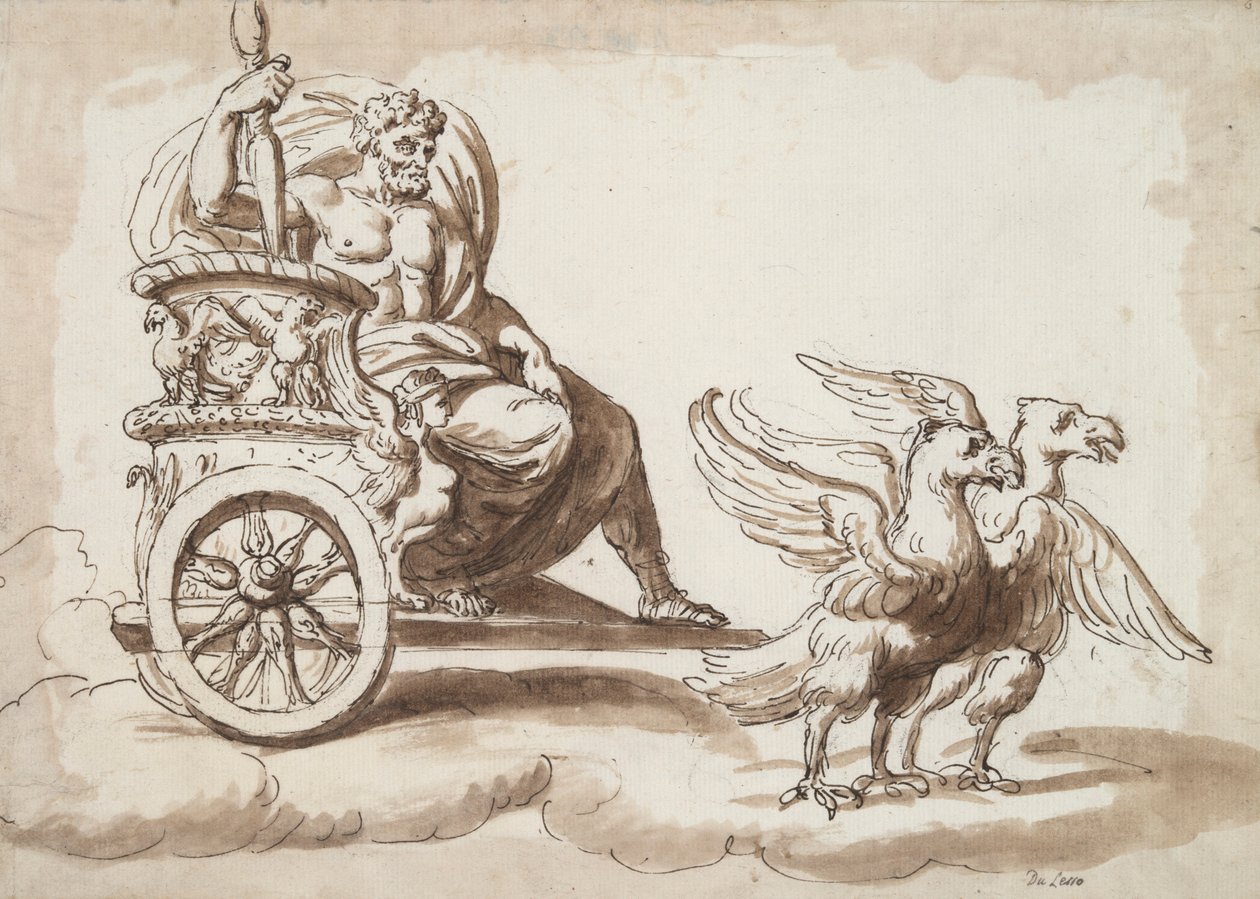 Jupiter in a Chariot Drawn by Eagles by Unknown
