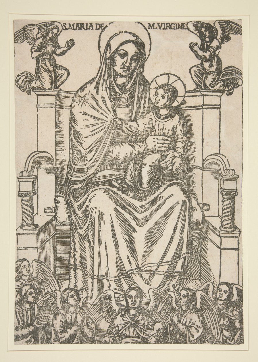 Madonna and Child Enthroned by Unknown