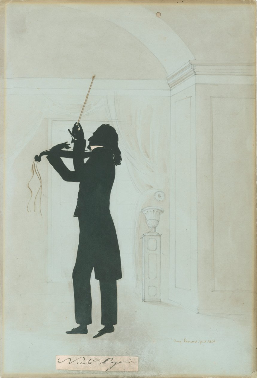 Niccolo Paganini - Silhouette by Unknown