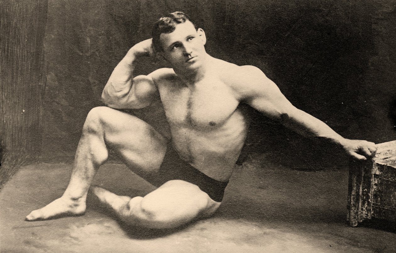 Portrait of Heavy Weight Wrestler, Johann Lem, c.1910 by Unknown