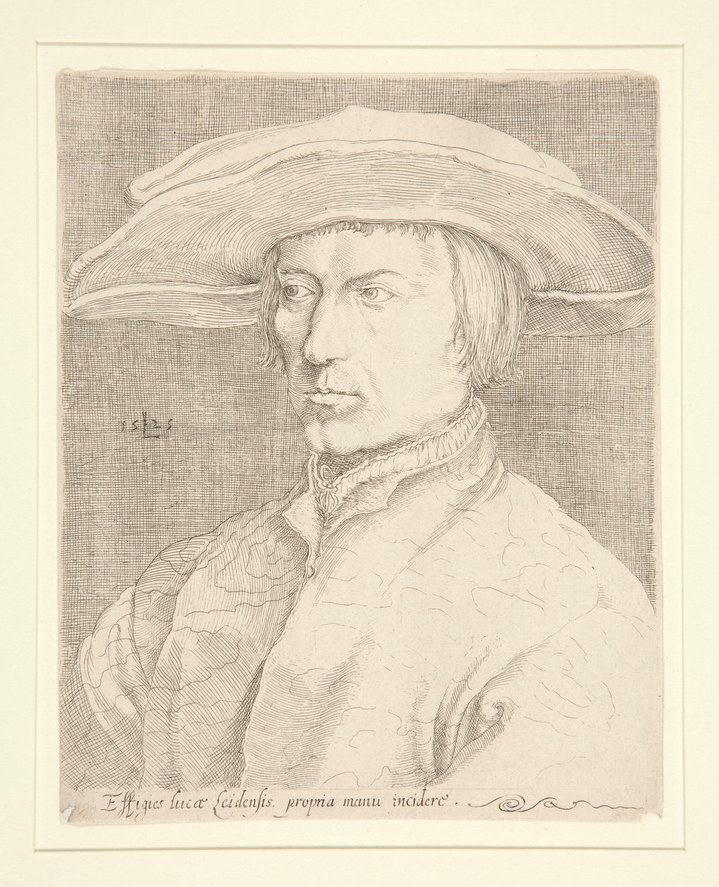 Self-Portrait of the Artist, 1525 (Portrait of a man, so-called Lucas van Leyden, self-portrait) by Unknown