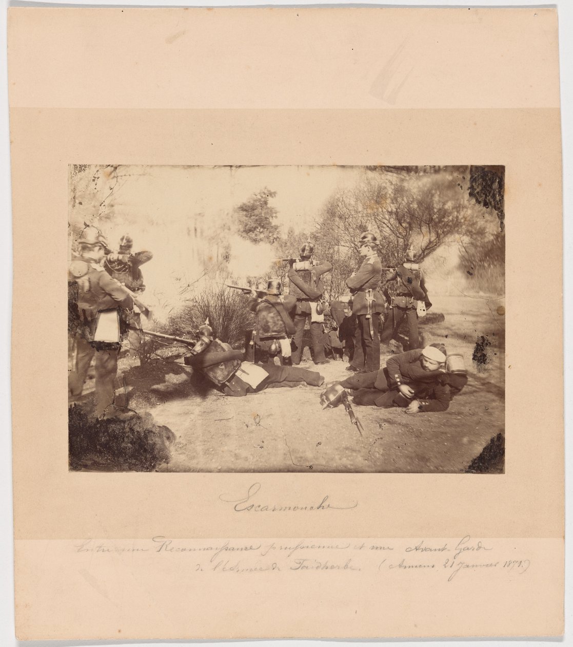 Skirmish between a Prussian Reconnaissance Unit and Advance Troops from Faidherbe’s Army (Amiens, 21 January 1871) by Unknown