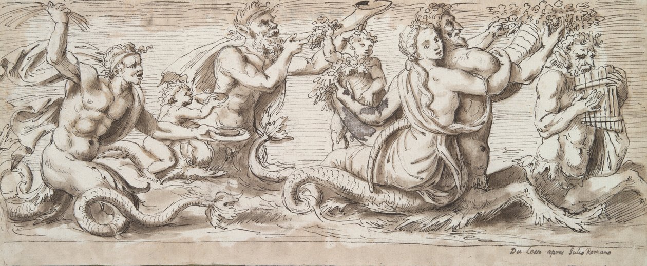 Tritons, Nereids, and Other Figures by Unknown