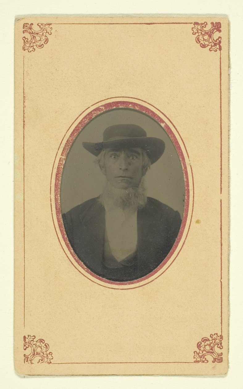 Untitled (Portrait of a Bearded Man with Hat) by Unknown