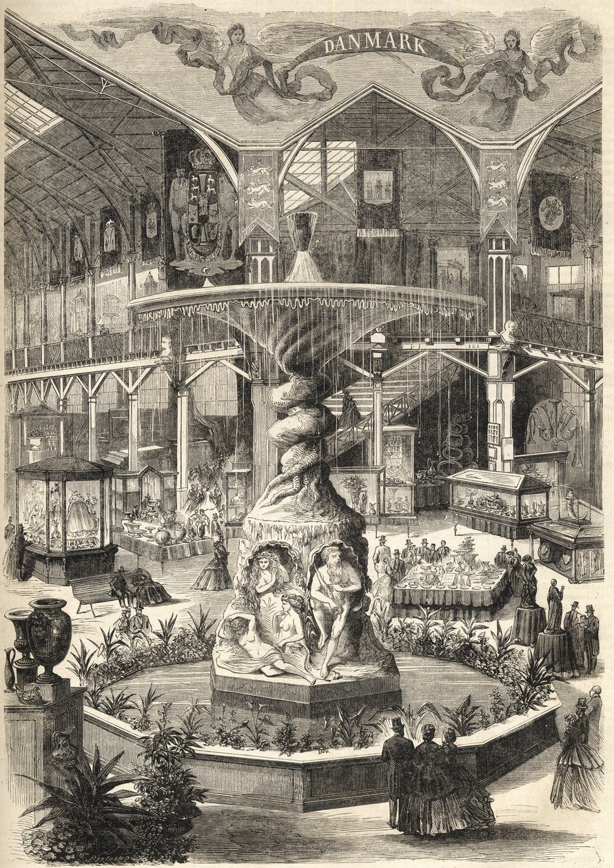 1866 Stockholm Expo - art and industrial art exhibition by Unknown artist