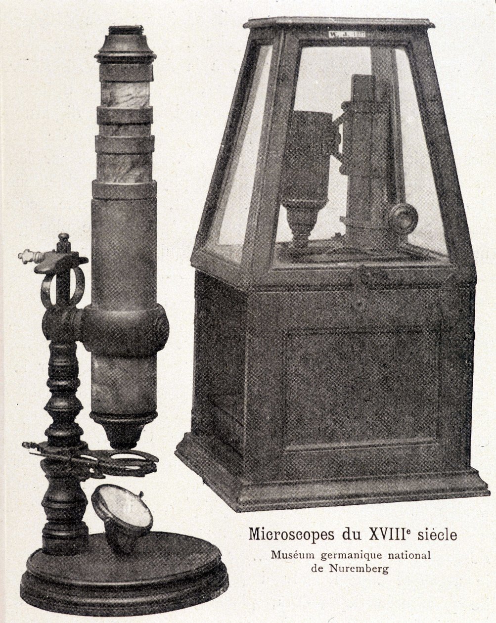 18th century microscopes: National Germanic Museum of Nuremberg by Unknown artist