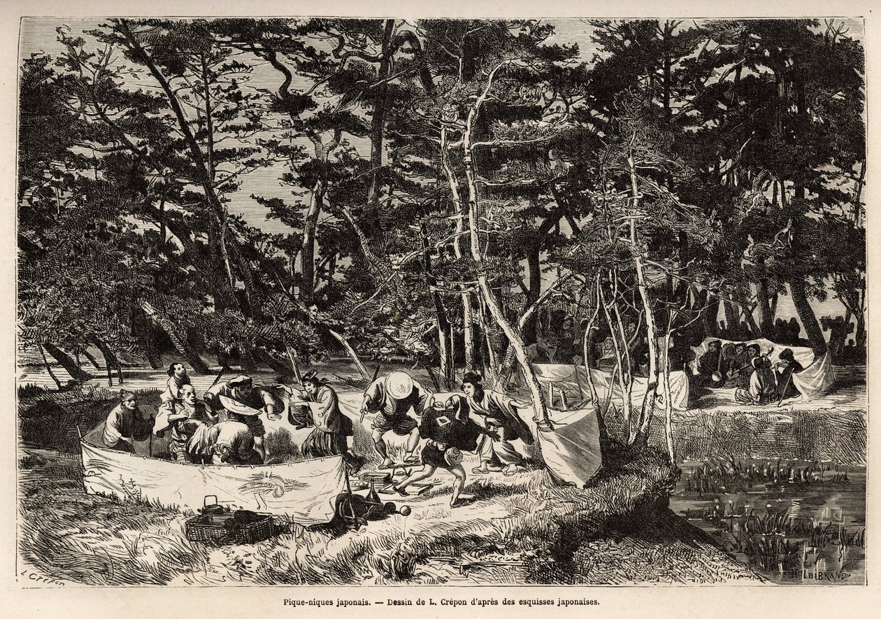 A Bourgeois Picnic in the Suburbs of Edo by Unknown artist
