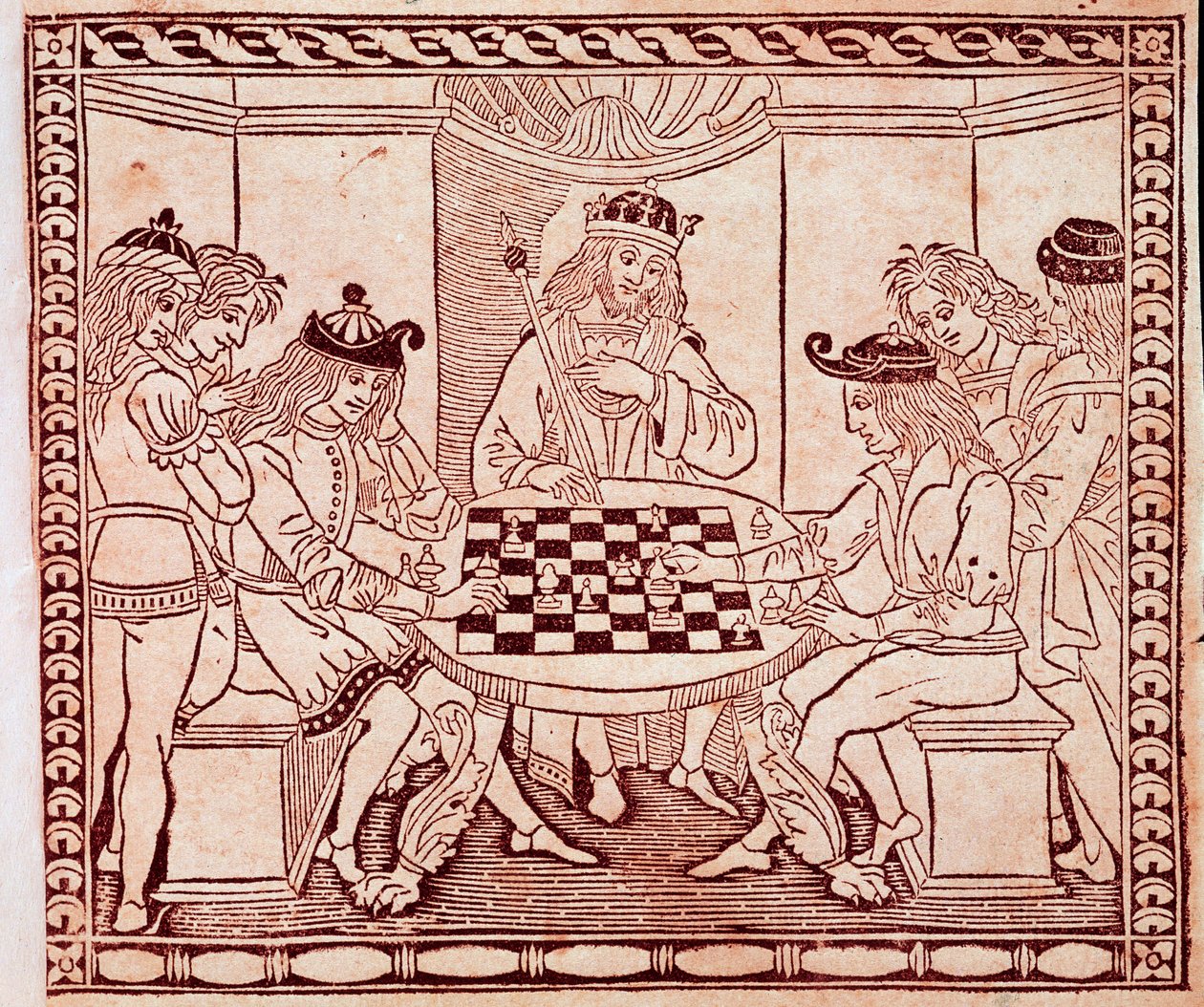 A King Watching a Chess Game by Unknown artist