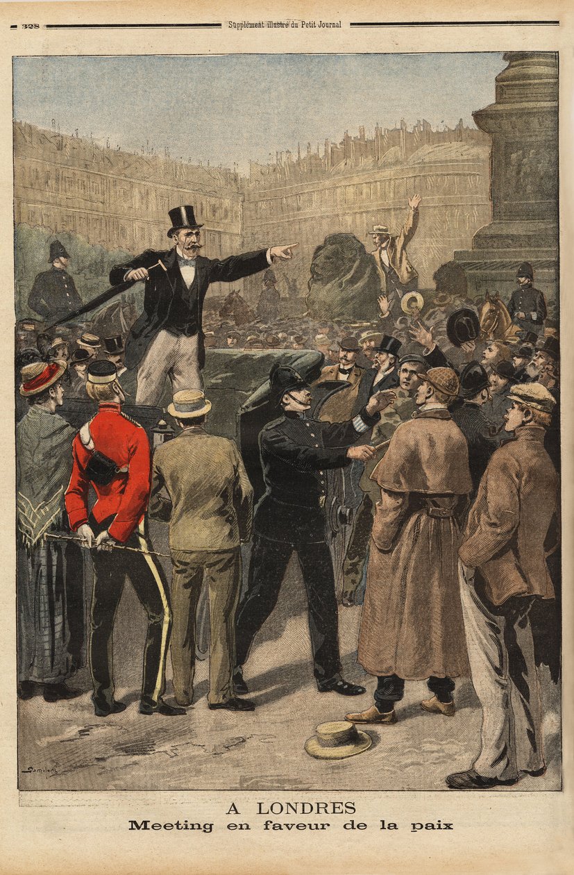 A Peace Meeting at Transvaal, Trafalgar Square, London by Unknown artist