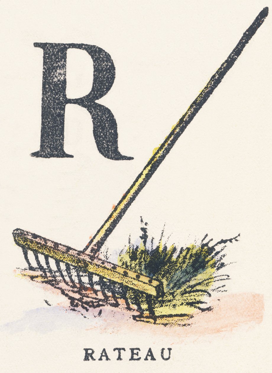 A: Rake by Unknown artist: Highest-quality art reproduction