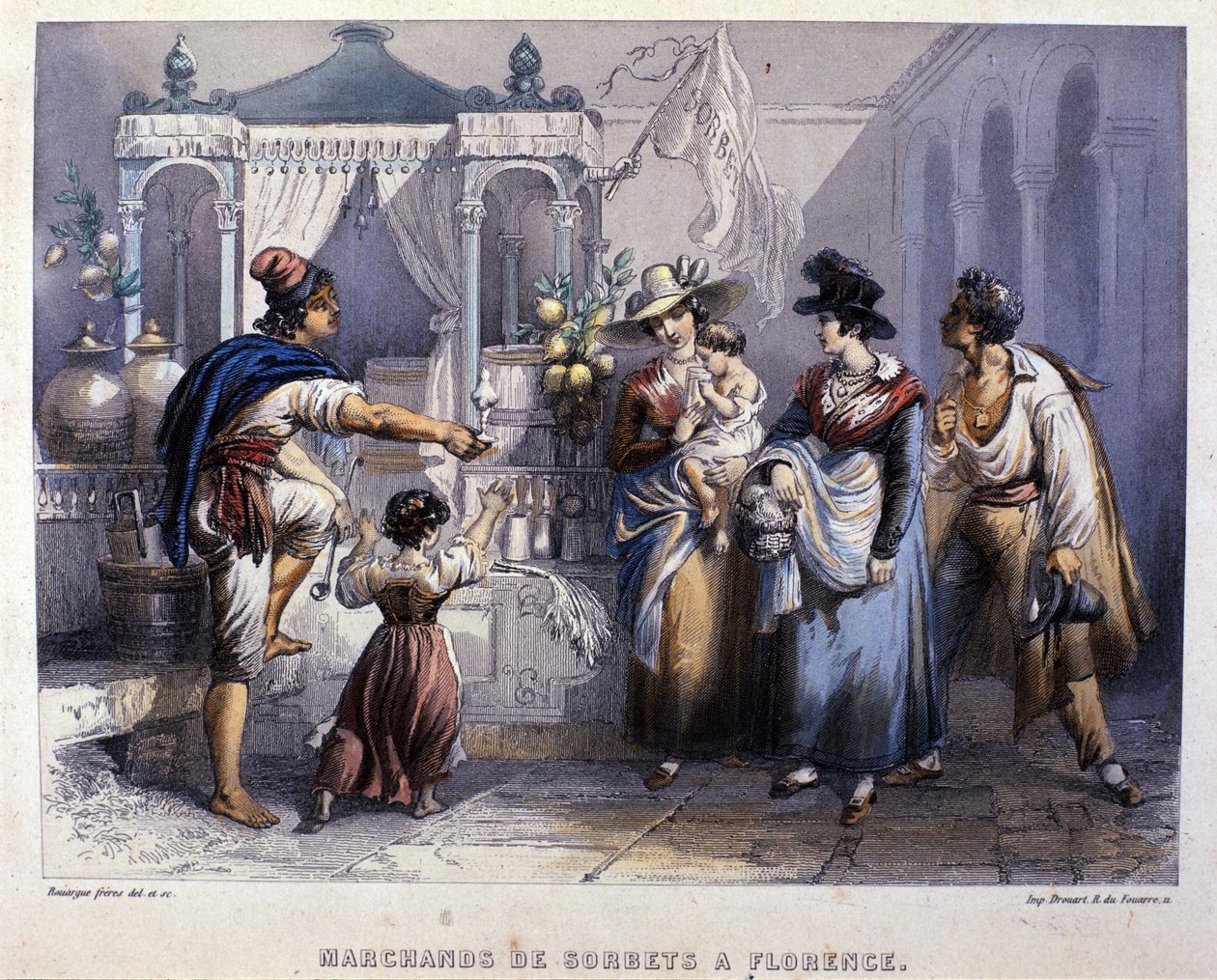 A sorbet dealer in Florence by Unknown artist