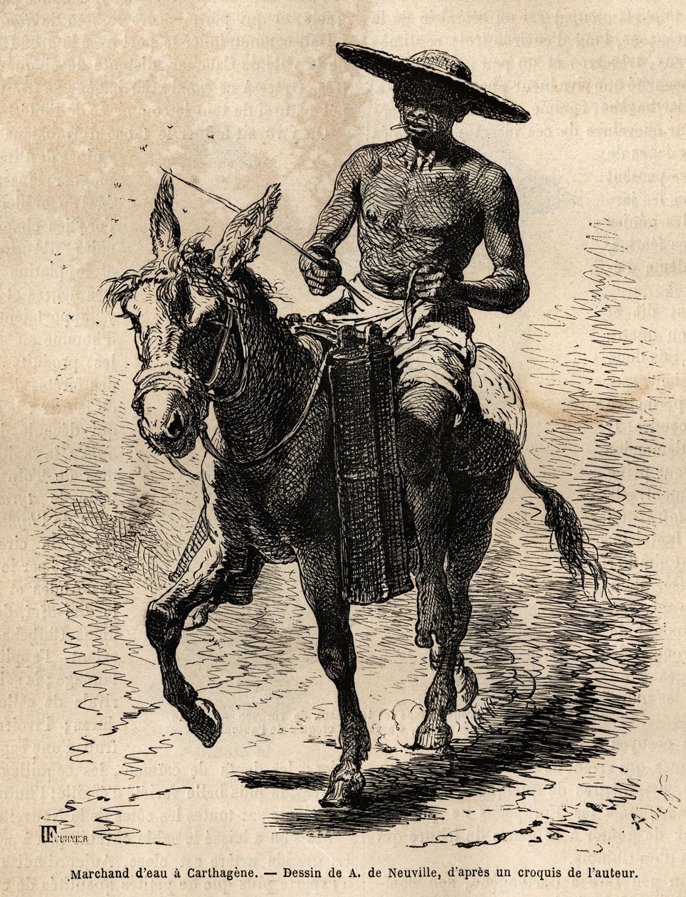 A Water Merchant in Cartagena by Unknown artist