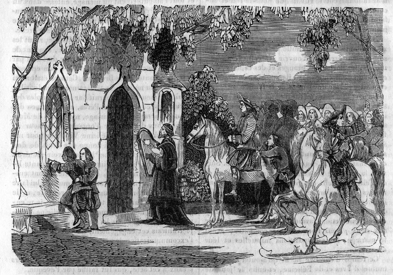 A wedding in Brittany in the 14th century by Unknown artist