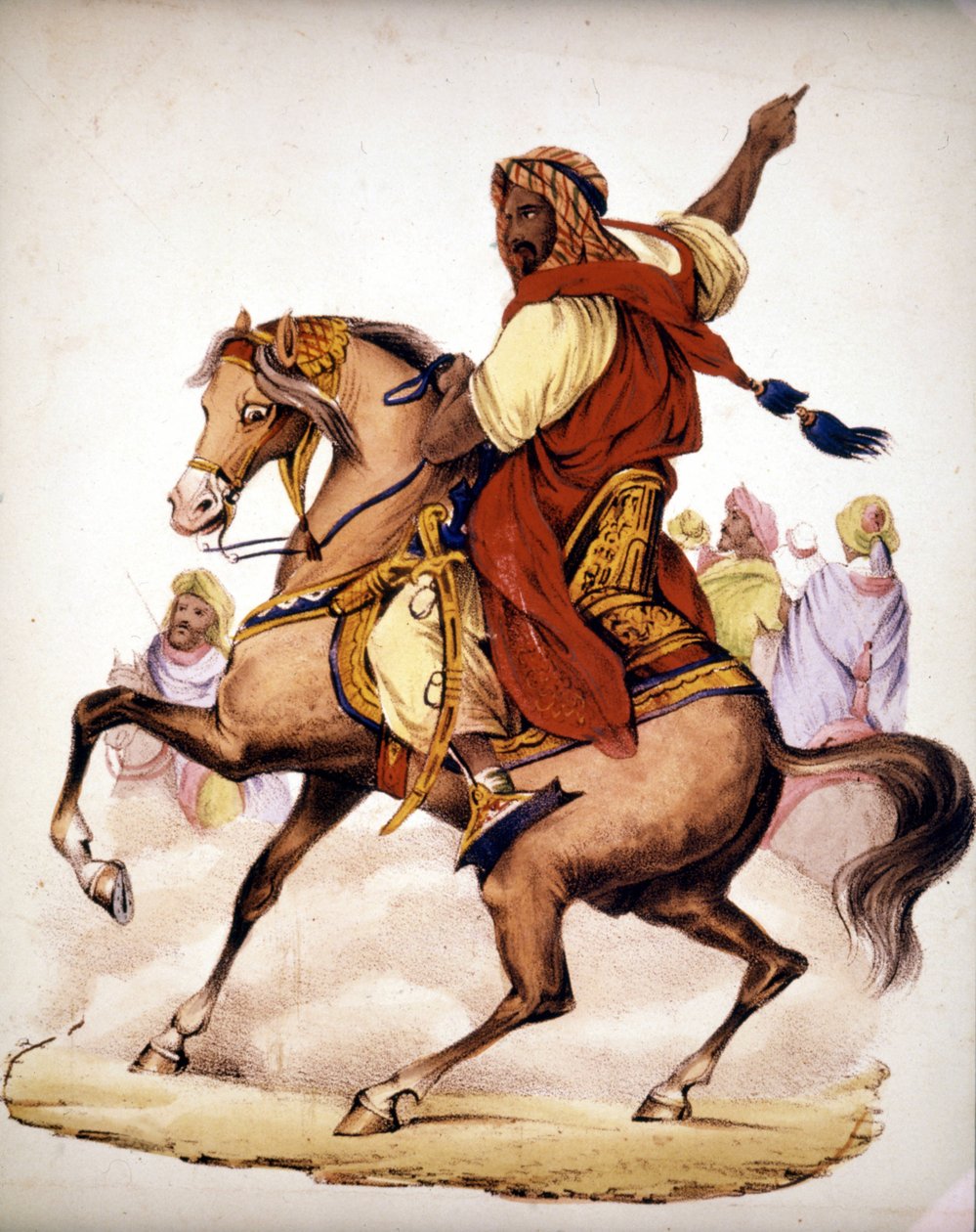 Abd El Kader (Abd El-Kader) (1807 - 1883), Arab emir of Algeria (19th century lithography) by Unknown artist
