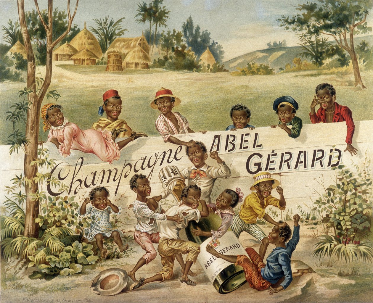 Advertising poster for Champagne Abel Gérard, late 19th century by Unknown artist