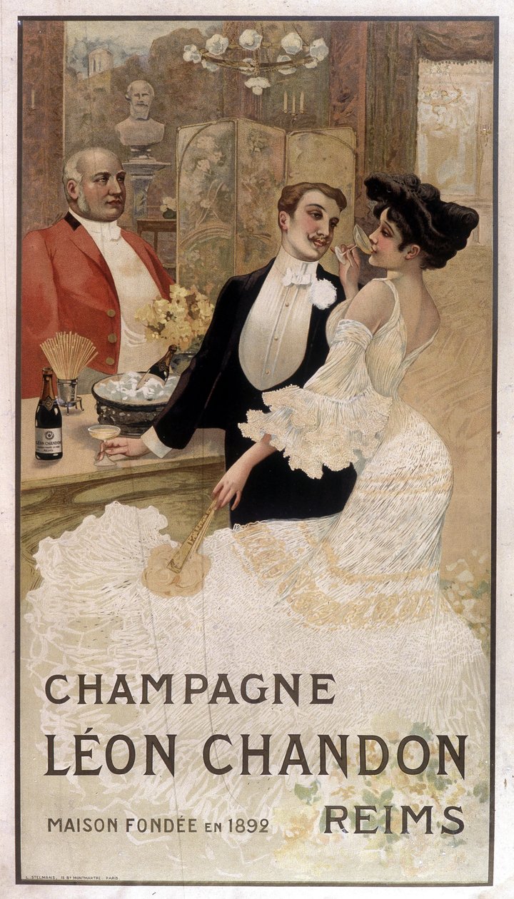 Advertising poster for Léon Chandon champagne, late 19th century by Unknown artist