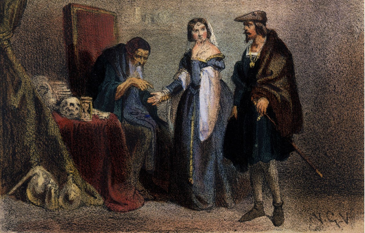 Agnes Sorel Consulting an Astrologer by Unknown artist