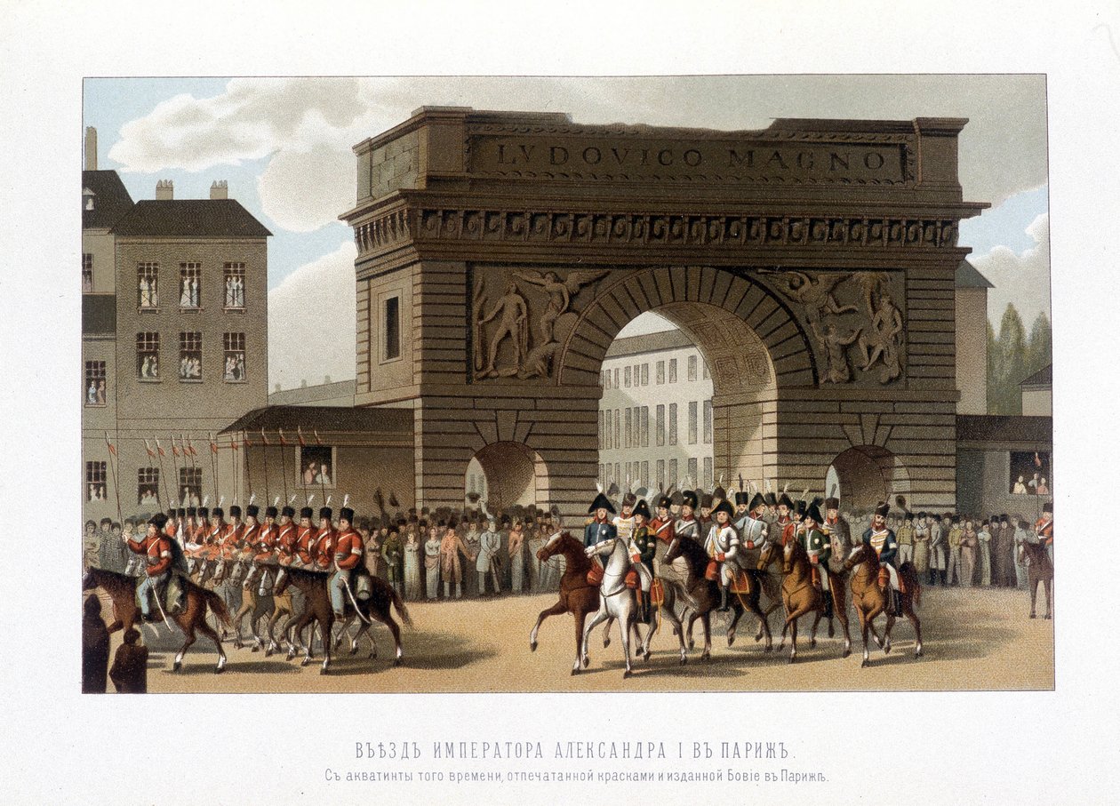 Allies entered Paris on 31 March 1814 by Unknown artist