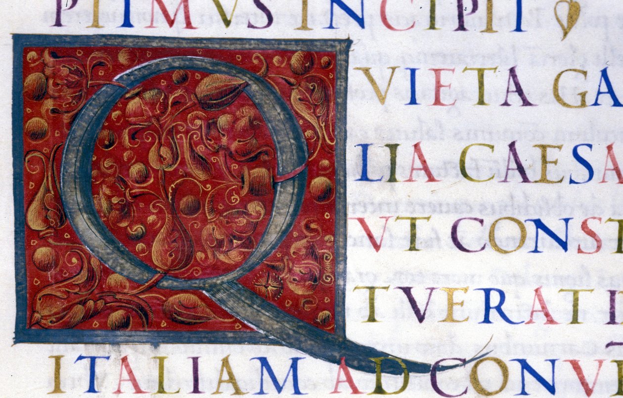 Alphabet: miniaturized letter Q by Unknown artist