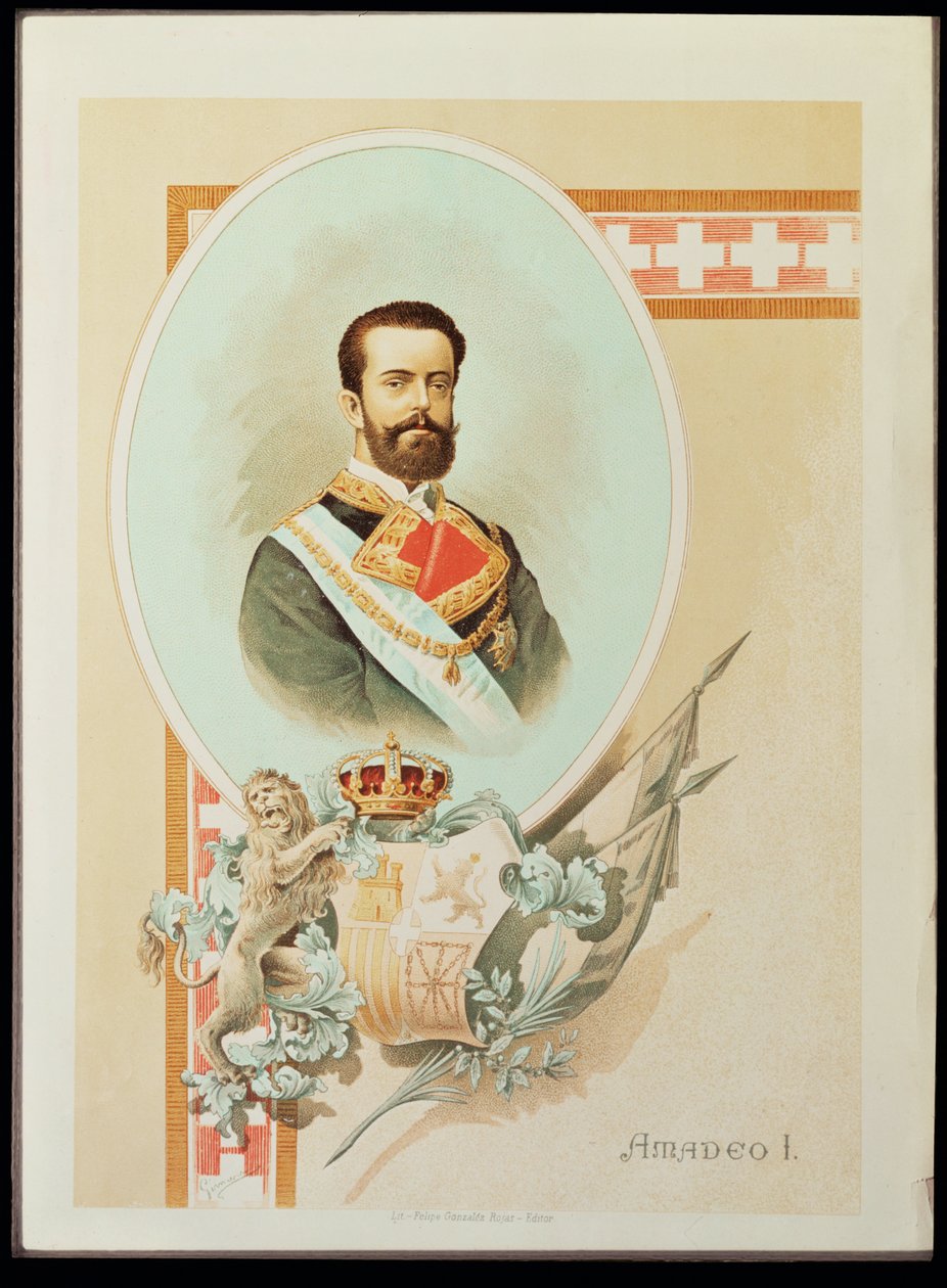 Amadeus I of Savoy King of Spain 1870-1873 by Unknown Artist